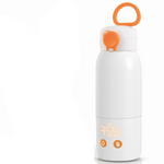 TUZWA Portable Baby Bottle Warmer for Car, 10-Minute Heating, Auto Shutoff, 12-Foot Cord, 8 oz Capacity, Foldable Travel Design