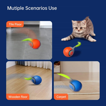 Interactive Cat Toys, Rechargeable Cat Ball with USB-C Charging – image 4