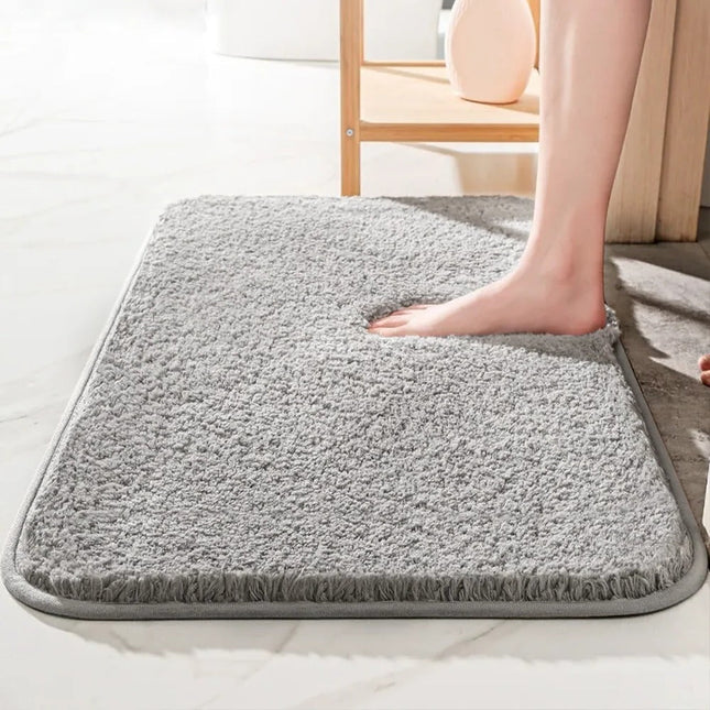 Bath Mat, Thick Plush Bathroom Rug, Absorbent Non Slip Bath Mat, Machine Washable Shower Rug for Bathtub