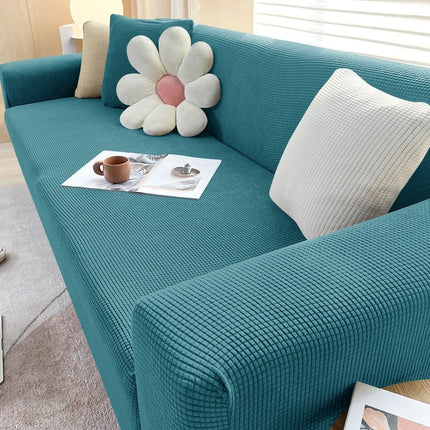 Couch Cover for Sofa, Stretch Sofa Cover with Elastic Bottom – image 8