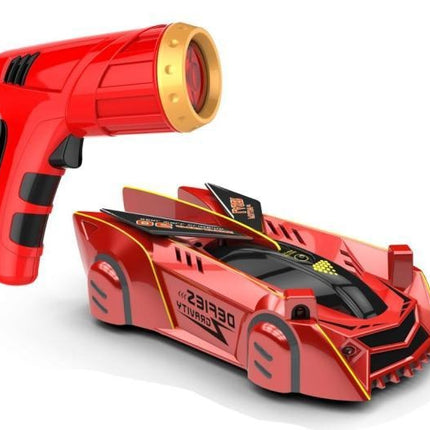 Wall Climbing Car Toy for Kids, Laser Controlled Gravity Defying RC Stunt Car with LED Lights and USB Rechargeable Battery
