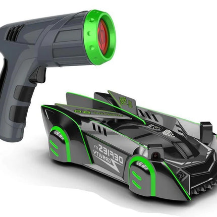 Wall Climbing Car Toy for Kids, Laser Controlled Gravity Defying RC Stunt Car with LED Lights and USB Rechargeable Battery