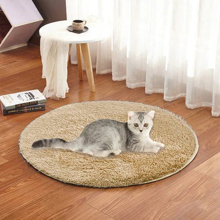 USB Heated Pet Cushion for Cats and Dogs, 15.7 in Round Constant Temperature Warming Pad Bed Mat for Small and Medium Pets