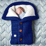 Tuzwa Baby Blanket – Swedish Fleece & Knitted Linen Lightweight Infant Wrap, 27.6" × 15.7" Stroller Cover for Everyday Warmth