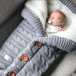 Tuzwa Baby Blanket – Swedish Fleece & Knitted Linen Lightweight Infant Wrap, 27.6" × 15.7" Stroller Cover for Everyday Warmth