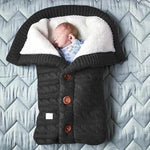 Tuzwa Baby Blanket – Swedish Fleece & Knitted Linen Lightweight Infant Wrap, 27.6" × 15.7" Stroller Cover for Everyday Warmth