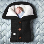 Tuzwa Baby Blanket – Swedish Fleece & Knitted Linen Lightweight Infant Wrap, 27.6" × 15.7" Stroller Cover for Everyday Warmth