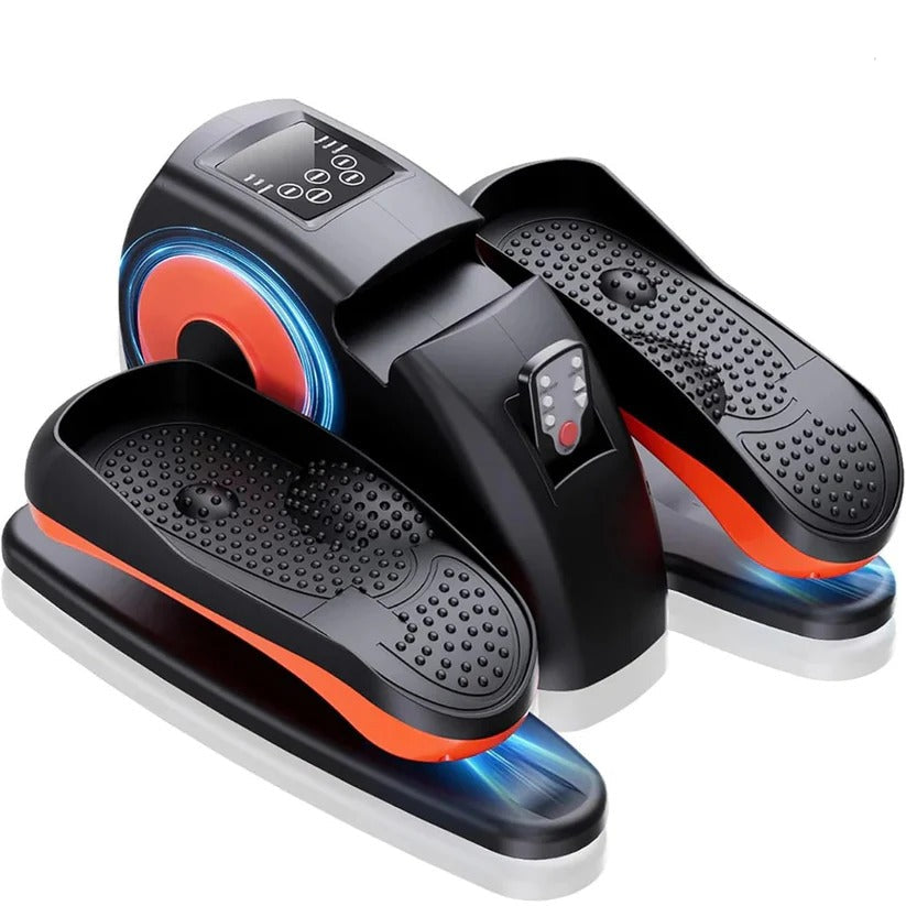 Tuzwa Electric Under Desk Elliptical – 12-Speed Mini Pedal Exerciser with Remote Control, LCD Display, 3 Auto Programs & Forward/Reverse Motion