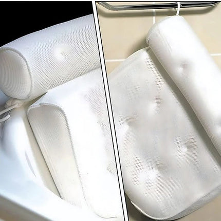 Bath Pillow for Tub with Head and Back Support, Quick Drying Bathtub Accessories – image 6
