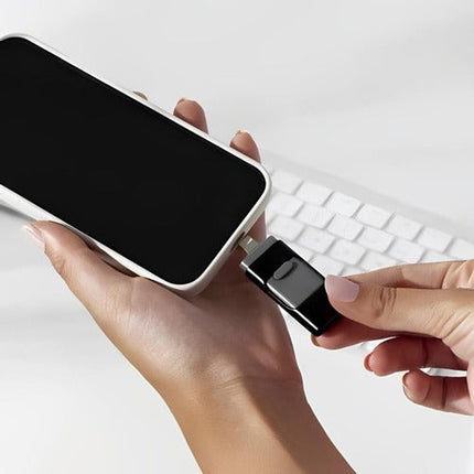 4 in 1 USB Flash Drive 32GB for iPhone, Android and PC, Photo Stick Memory Stick with Lightning, USB-C, Micro USB and USB-A
