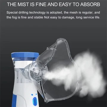 Tuzwa Portable Mesh Nebulizer – USB Rechargeable Nebulizer for Adults & Kids with ≤5μm Fine Mist, Adjustable Output & Auto Shutoff