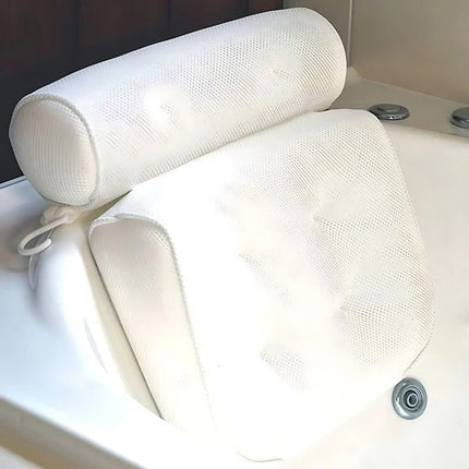 Bath Pillow for Tub with Head and Back Support, Non Slip Bathtub Pillow with 3D Mesh – image 5