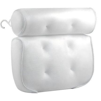 Bath Pillow for Tub with Head and Back Support, Non Slip Bathtub Pillow with 3D Mesh