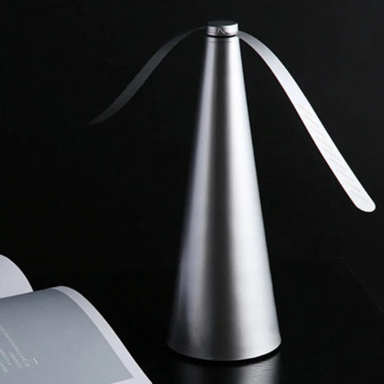 Fly Fan for Table Battery Powered, Fly Repelling Fan with Soft Blades and Reflective Strips, Outdoor Bug Deterrent