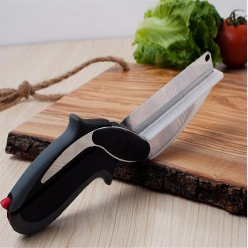 Vegetable Chopper and Slicer, Manual Food Chopper with Stainless Steel Blades