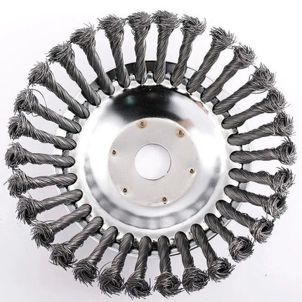 Wire Brush Wheel for Weeds and Moss – image 7