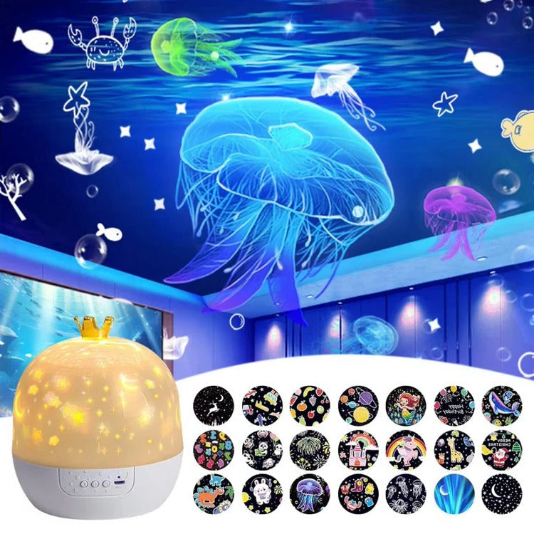 Tuzwa Kids Night Light Projector – Ocean Wave Projection Lamp with Soft Bedtime Light for Children’s Bedroom