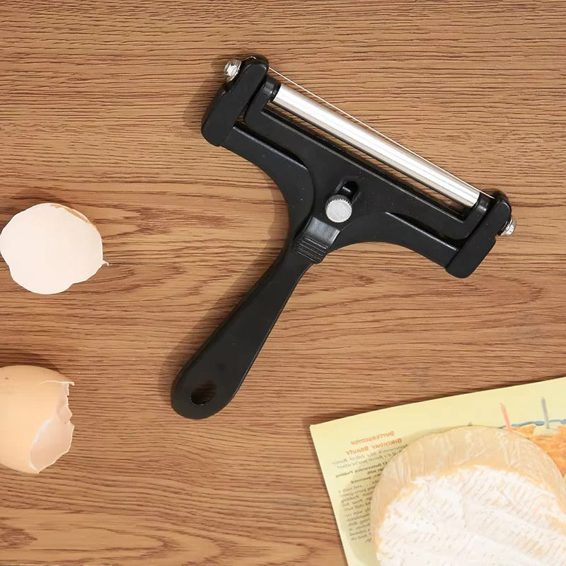 Tuzwa Adjustable Cheese Slicer – Wire Cheese Cutter with Thickness Control up to 3/8 Inch for Kitchen Food Preparation