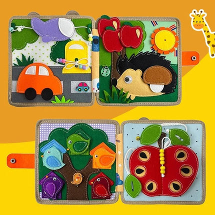 Sensory Activity Story Book for Toddlers, Fine Motor Skills Book – image 9