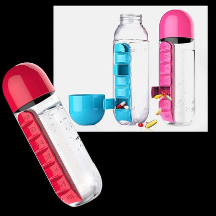 Water Bottle with Pill Holder, Leak Proof Water Bottle for Gym and Travel – image 12