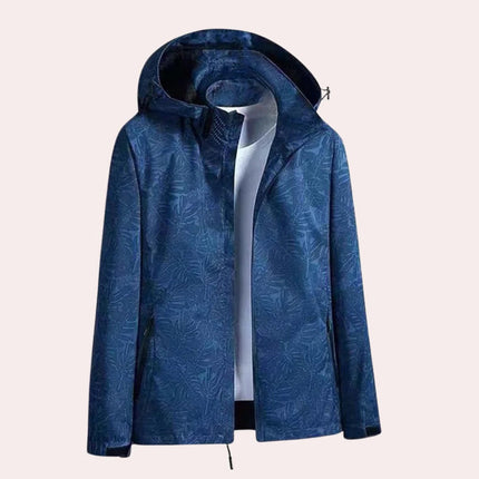 Womens Jacket with Detachable Hood, Camouflage Jacket for Women, Breathable Camo Coat with Pockets