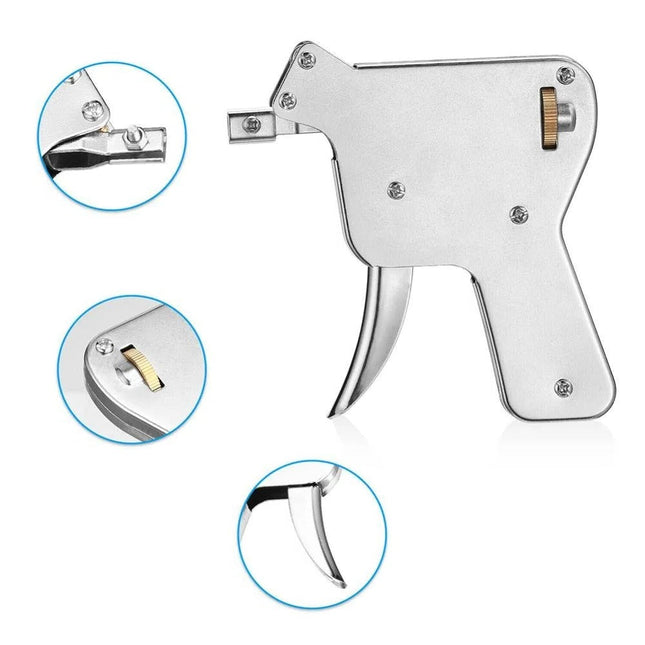 Lock Pick Gun, Snap Gun Lock Picking Tool, Stainless Steel Locksmith Tool for Pin Tumbler Locks and Padlocks