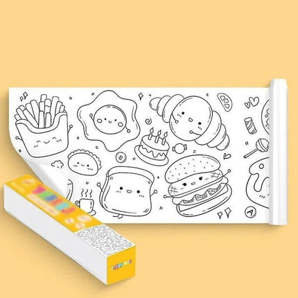 Kids Painting Roll with Dinosaur and Princess Themes, Children's Drawing Roll – image 5