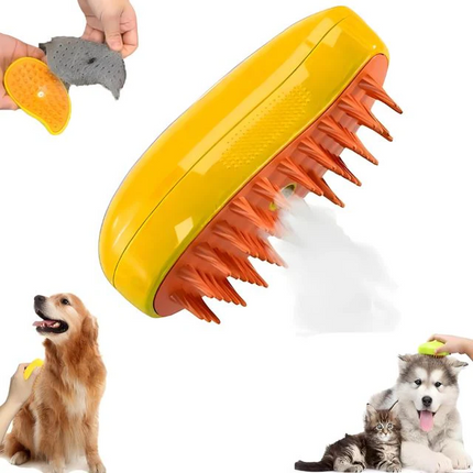 Grooming Tool for Dogs with Steam, Soft Pet Grooming Brush for Loose Fur