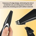Tuzwa Cordless Pet Grooming Clippers – Rechargeable Low-Noise Hair Trimmer with Safety Blade for Pet Coat Trimming