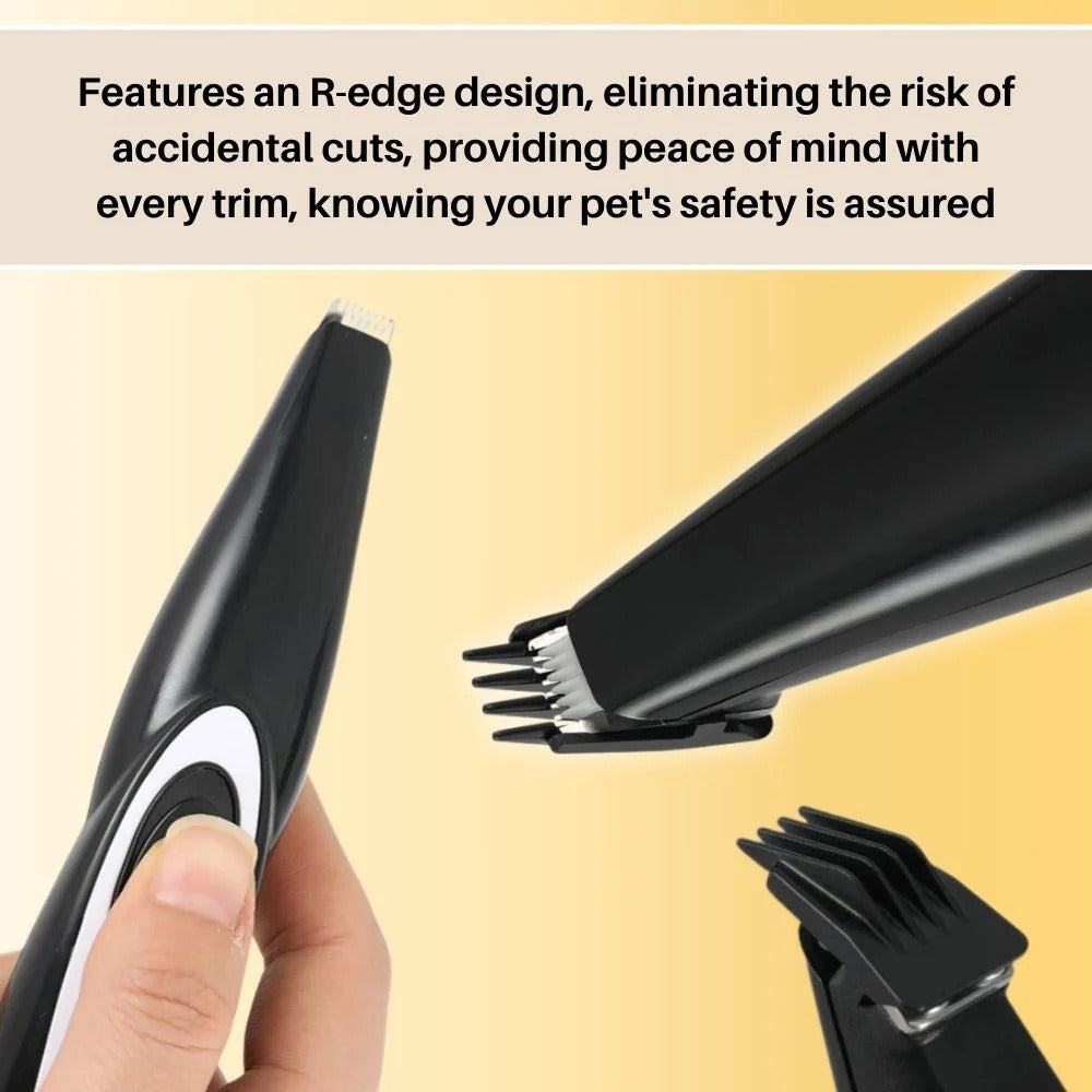 Tuzwa Cordless Pet Grooming Clippers – Rechargeable Low-Noise Hair Trimmer with Safety Blade for Pet Coat Trimming