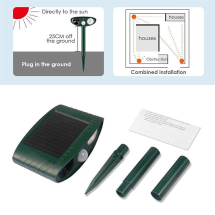 Skunk Repellent Outdoor, Solar Ultrasonic Pest Repeller with Motion Sensor – image 7