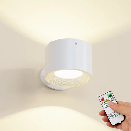 Rechargeable Wall Sconce, Magnetic LED Wall Light with Reading and Night Light