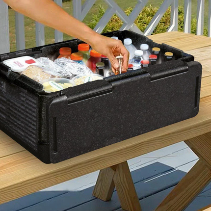 Collapsible Cooler Chest for 60 Cans, Insulated Ice Chest Keeps Drinks Cold – image 6