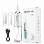 Tuzwa Cordless Water Flosser – Rechargeable Oral Irrigator with 30–110 PSI, 3 Modes, 10.1 Oz Tank & USB-C Charging