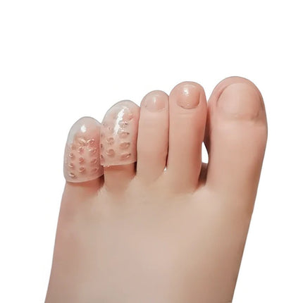 Toe Caps Silicone Gel 10 Pack, Clear Silicone Toe Sleeves and Toe Cushions for Men and Women