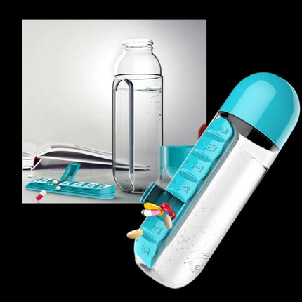 Water Bottle with Pill Holder, Portable 20 oz Water Bottle – image 11