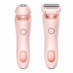 Tuzwa Women's Electric Shaver – IPX7 Wet & Dry Cordless Razor with Dual Heads, 3-Layer Floating Blades, LCD & 120-Min Runtime
