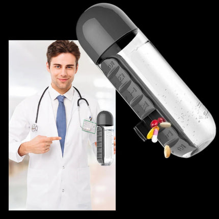 Water Bottle with Pill Holder, Leak Proof Water Bottle for Gym and Travel – image 10