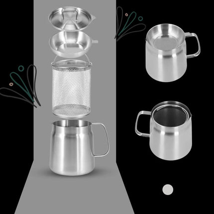 Stainless Steel Pot for Deep Frying, Cooking Pot with Oil Container – image 7