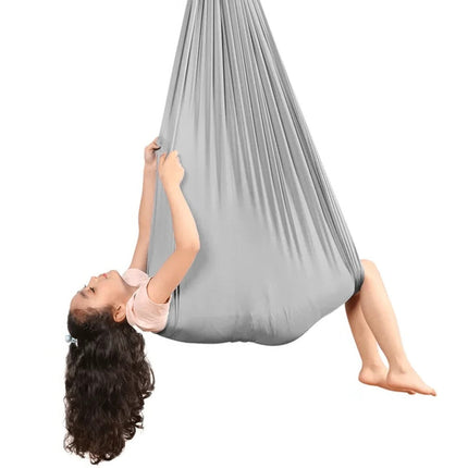 Sensory Swing Hammock for Kids and Adults, Indoor Outdoor Swing with Straps and Steel Lock – image 10