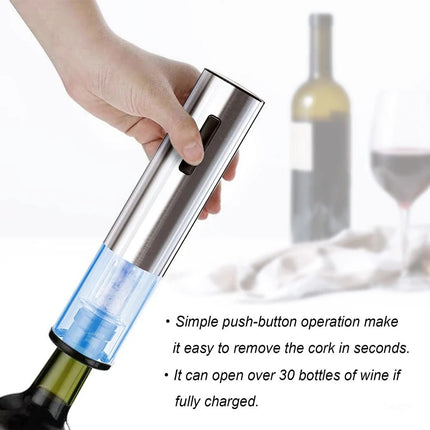 Electric Wine Bottle Opener with Pourer and Vacuum Sealer