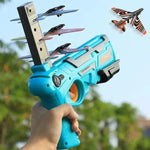 Tuzwa Airplane Launcher Toy – Manual Flying Glider Plane with Easy-Fire Launcher for Indoor & Outdoor Active Play