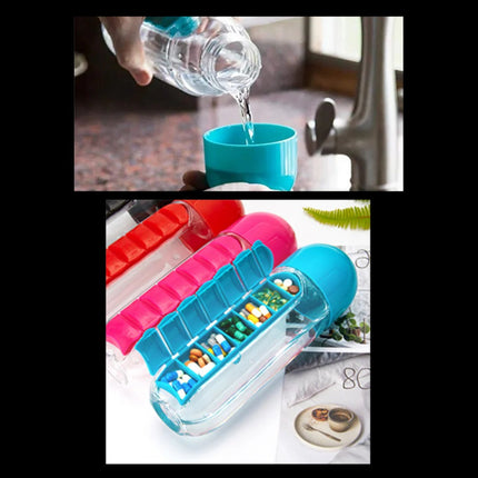 Water Bottle with Pill Holder, Leak Proof Water Bottle for Gym and Travel – image 8