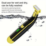 Tuzwa Electric Shaver for Men – Rechargeable Shaver & Trimmer with Wet & Dry Use, 700mAh Battery, 60-Min Runtime & USB Charging