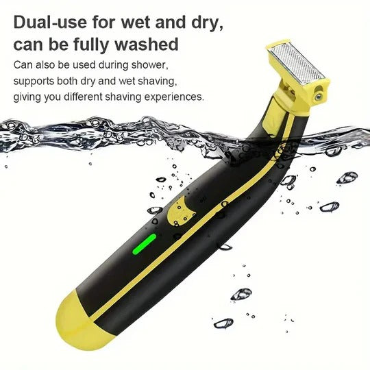 Tuzwa Electric Shaver for Men – Rechargeable Shaver & Trimmer with Wet & Dry Use, 700mAh Battery, 60-Min Runtime & USB Charging