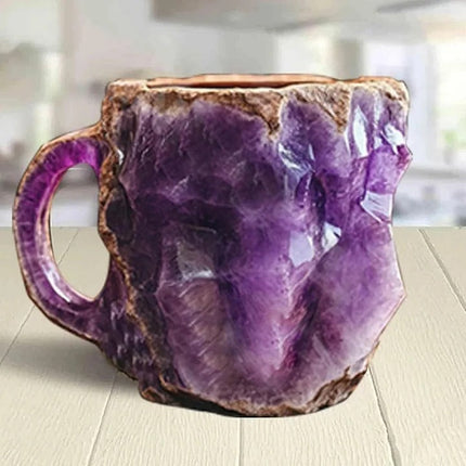 Coffee Mugs, Imitation Crystal Coffee Cup with Handle, Tea Mug in 12 Colors for Gifts