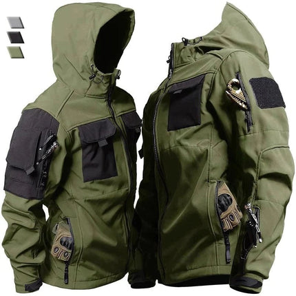 Windbreaker Jacket for Men and Women, Mens Windbreaker with Multiple Pockets
