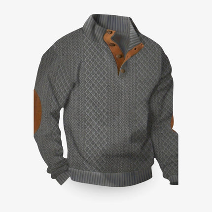 Mens Cashmere Sweater, Warm Knit Wool Pullover – image 7