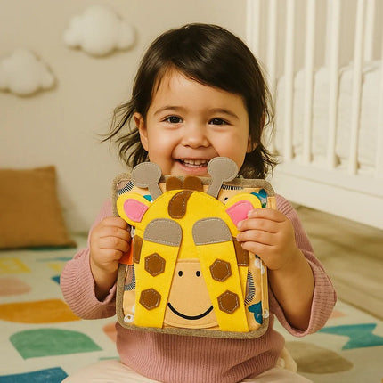 Sensory Activity Story Book for Toddlers, Quiet Activity Book with Buttons and Zippers – image 4