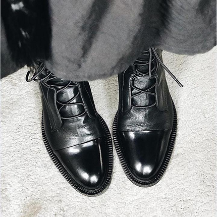 Vintage Heeled Ankle Boots for Women, Black Eco Leather Lace Up Booties with Cotton Lining, Removable Insole and Light Outsole